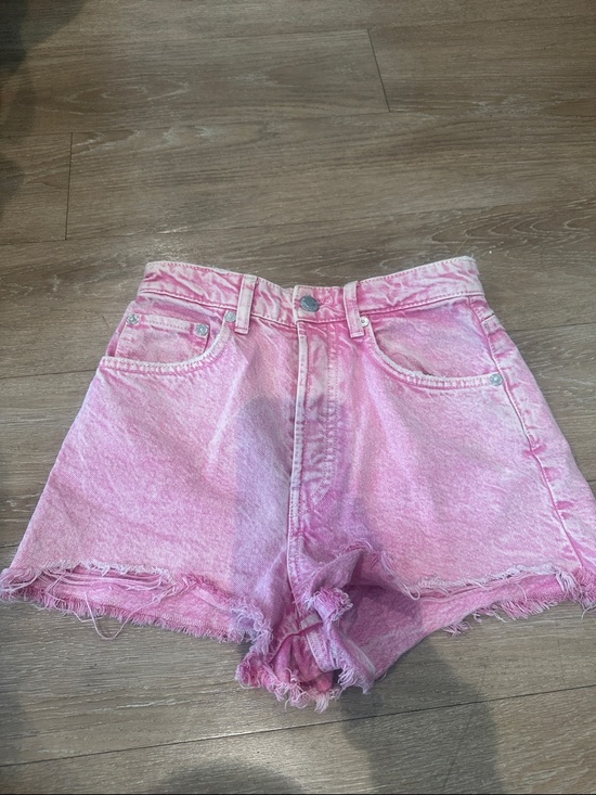 Zara Pants - Zara Size 2 Pink High-Rise Denim Shorts - Women